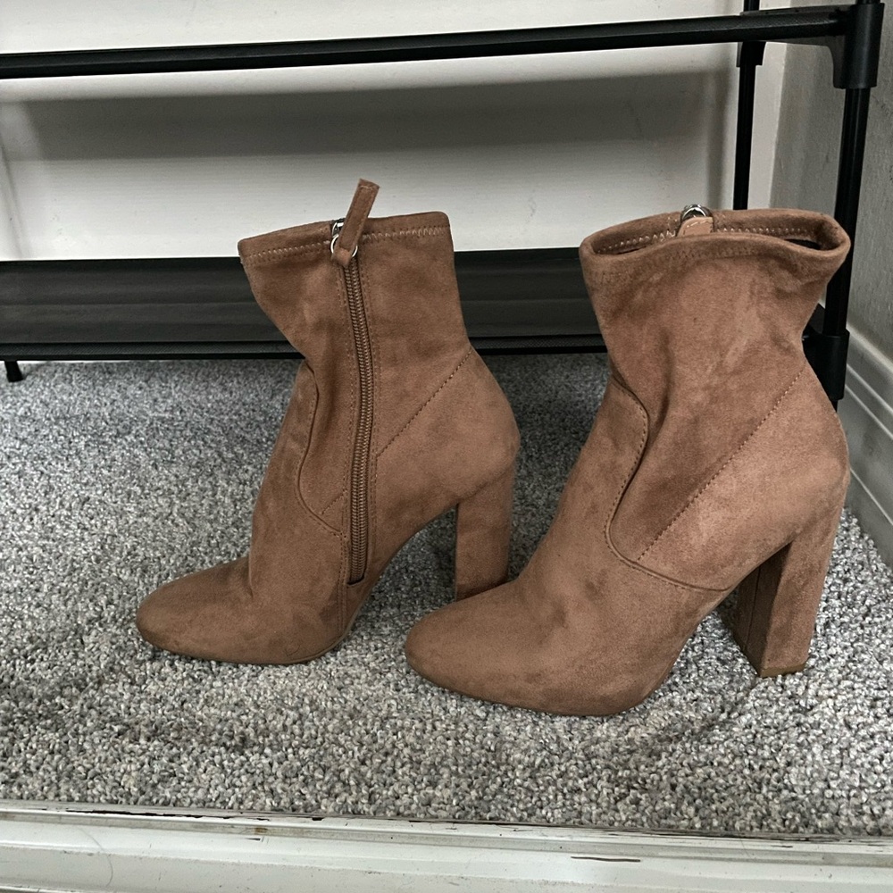 Tan Suede Ankle Boots